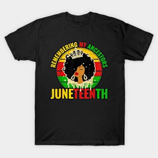 Juneteenth shirt women African American black Women 1865 T-Shirt